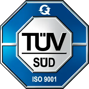 TÜV ISO 9001 certified